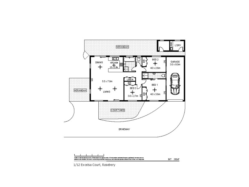 1/12 Excelsa Court, Rosebery NT 0832 Floorplan