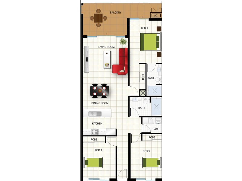 4302/2 Brisbane Street, Johnston NT 0832 Floorplan