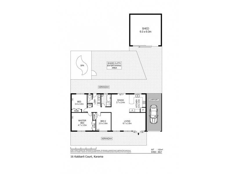 16 Kabbarli Court, Karama NT 0812 Floorplan