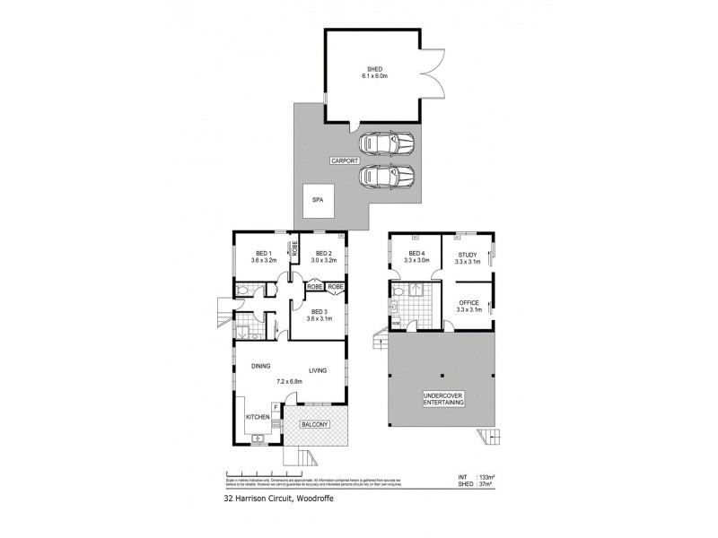 32 Harrison Circuit, Woodroffe NT 0830 Floorplan