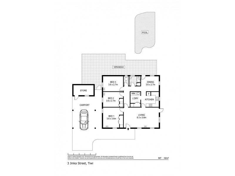 3 Jinka Street, Tiwi NT 0810 Floorplan