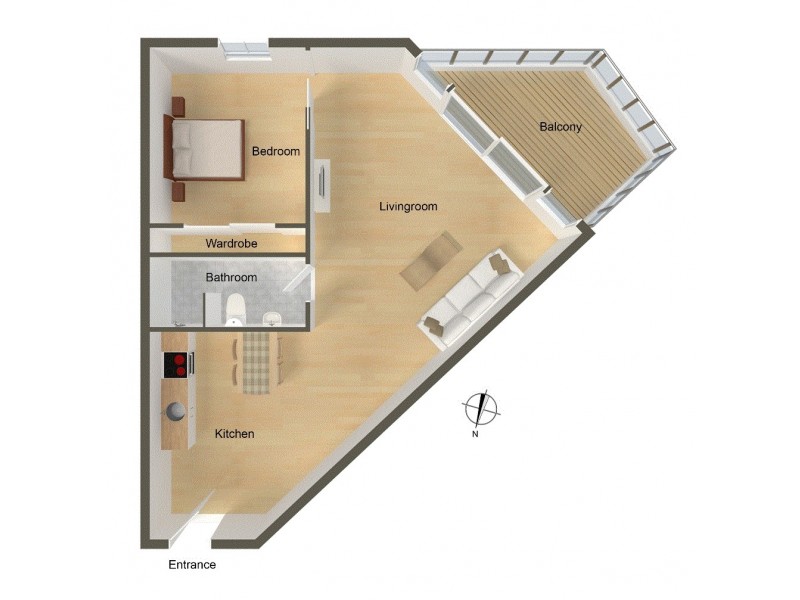 1715/43B Knuckey Street, Darwin NT 0800 Floorplan