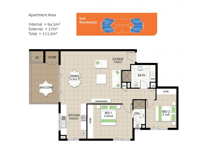 52/10 Doctors Gully Road, Larrakeyah NT 0820 Floorplan