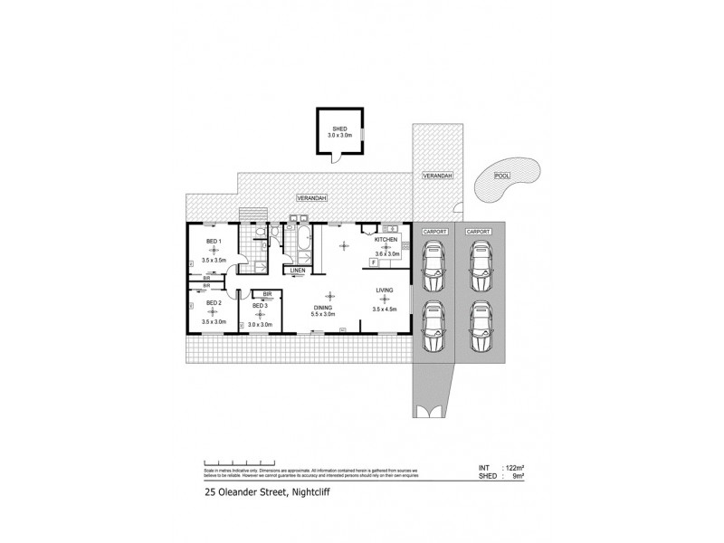 25 Oleander Street, Nightcliff NT 0810 Floorplan