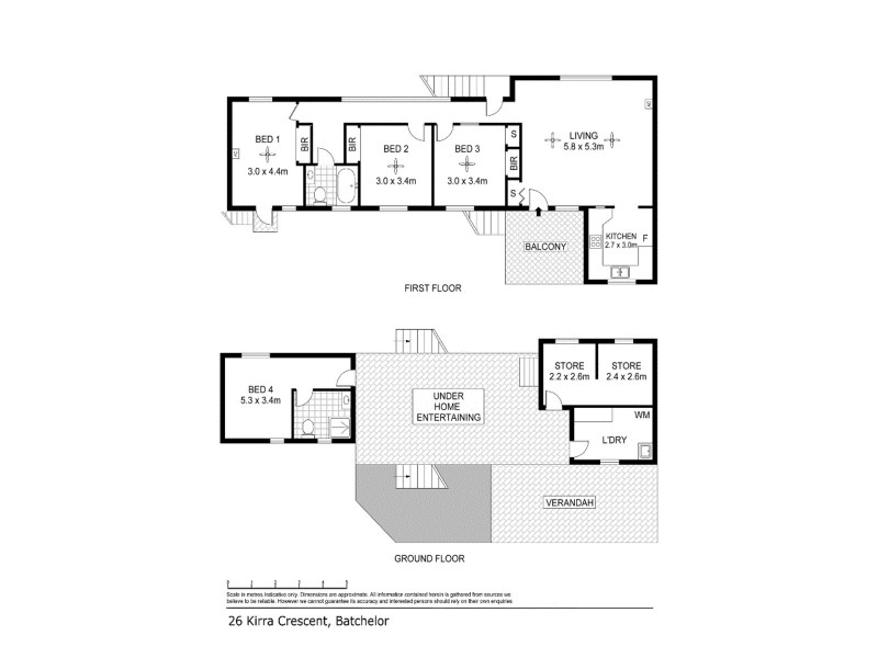 26 Kirra Crescent, Batchelor NT 0845 Floorplan