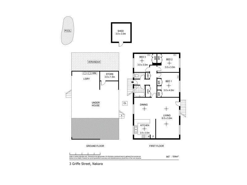 3 Griffe Street, Nakara NT 0810 Floorplan