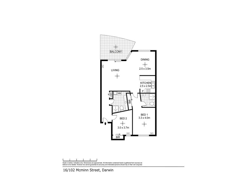 16/102 Mcminn Street, Darwin NT 0800 Floorplan