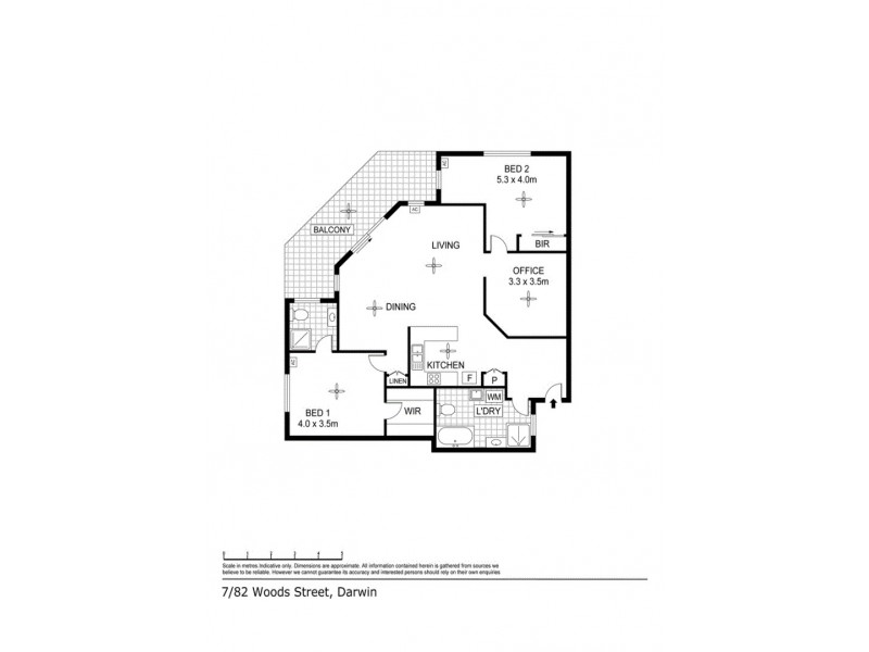 7/82 Woods Street, Darwin NT 0800 Floorplan