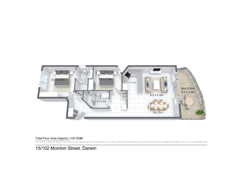 15/102 Mcminn Street, Darwin City NT 0800 Floorplan