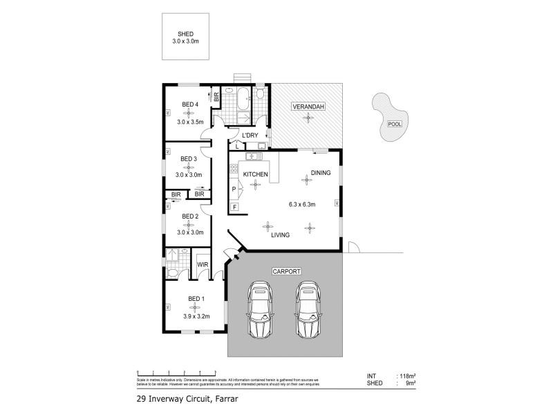 29 Inverway Circuit, Farrar NT 0830 Floorplan