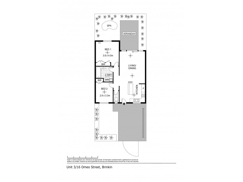 3/16 Omeo Street, Alawa NT 0810 Floorplan