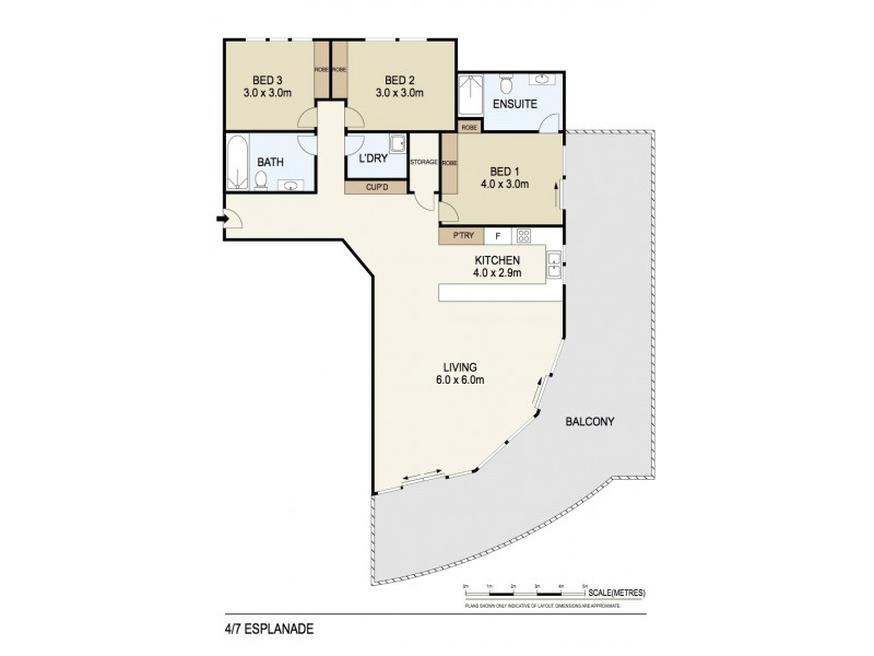 4/7 Esplanade, Darwin NT 0800 Floorplan