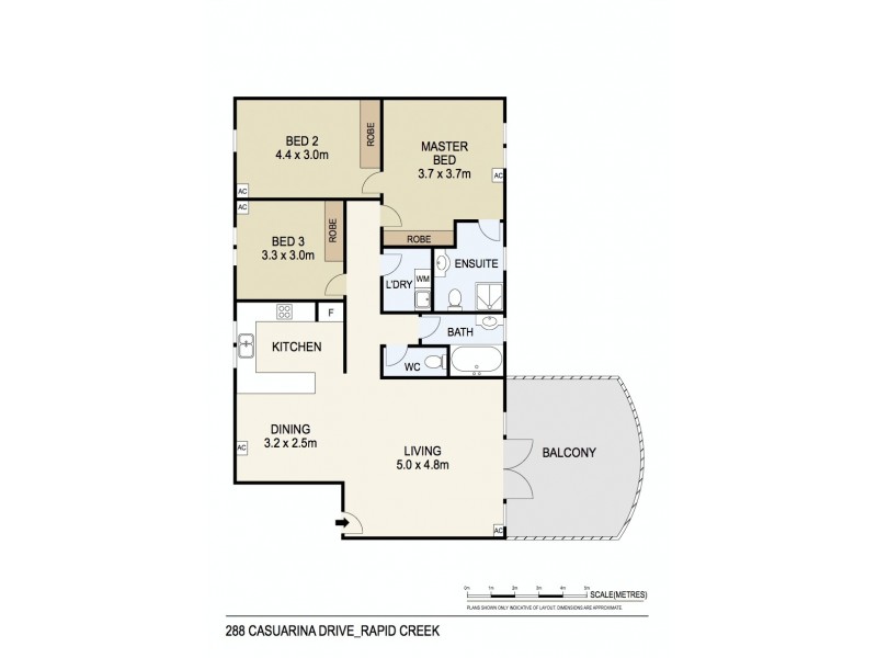 15/288 Casuarina Drive, Rapid Creek NT 0810 Floorplan