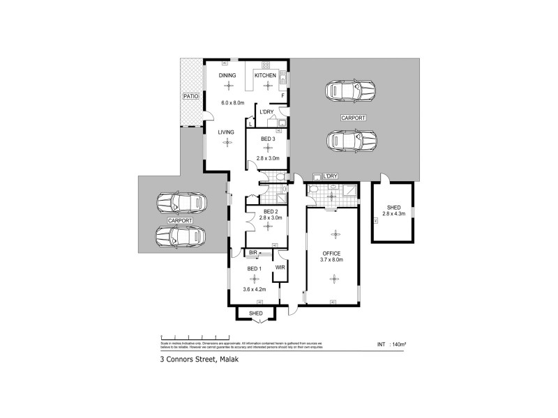 3 Connor Court, Malak NT 0812 Floorplan