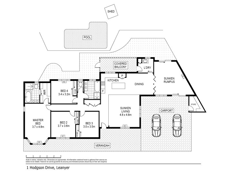 1 Hodgson Drive, Leanyer NT 0812 Floorplan