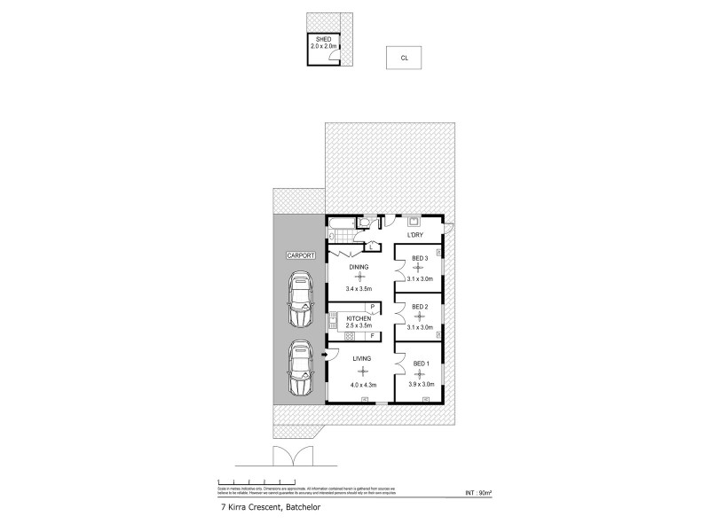 7 Kirra Crescent, Batchelor NT 0845 Floorplan