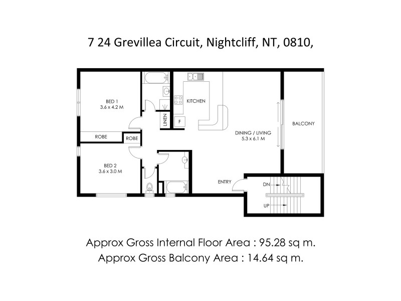 7/24 Grevillea Circuit, Nightcliff NT 0810 Floorplan