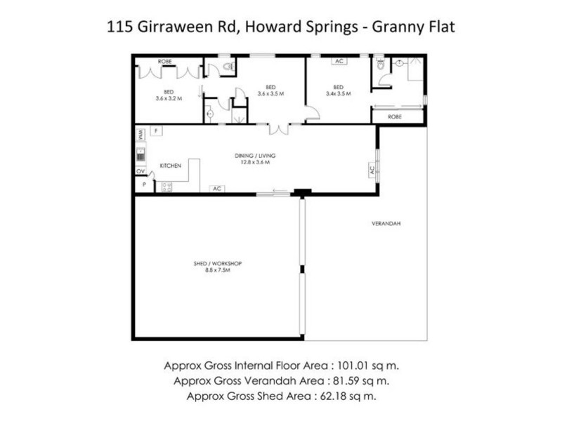 115 Girraween Road, Howard Springs NT 0835 Floorplan