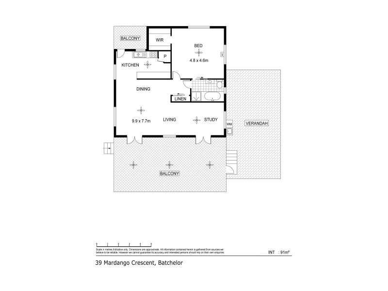 39 Mardango Crescent, Batchelor NT 0845 Floorplan
