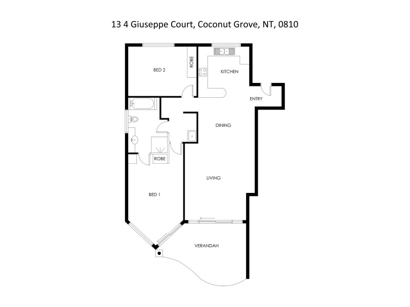 13/4 Giuseppe Court, Coconut Grove NT 0810 Floorplan