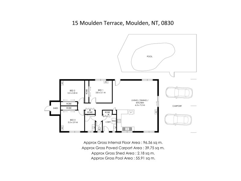 15 Moulden Terrace, Moulden NT 0830 Floorplan