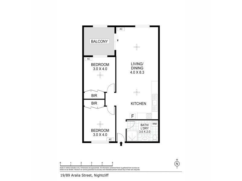 19/89 Aralia Street, Rapid Creek NT 0810 Floorplan