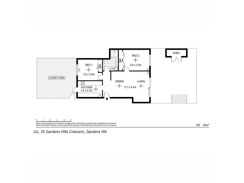 2/35 Gardens Hill Crescent, The Gardens NT 0820 Floorplan