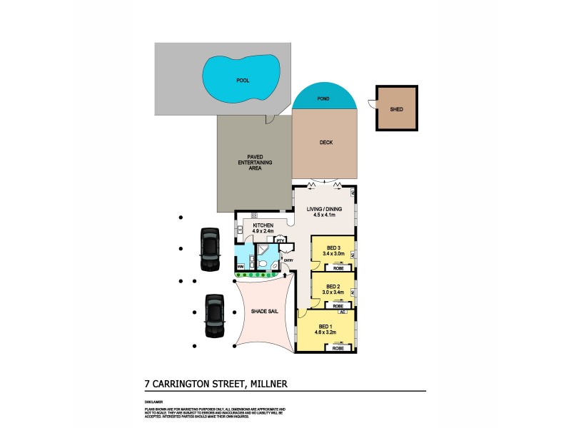 7 Carrington Street, Millner NT 0810 Floorplan
