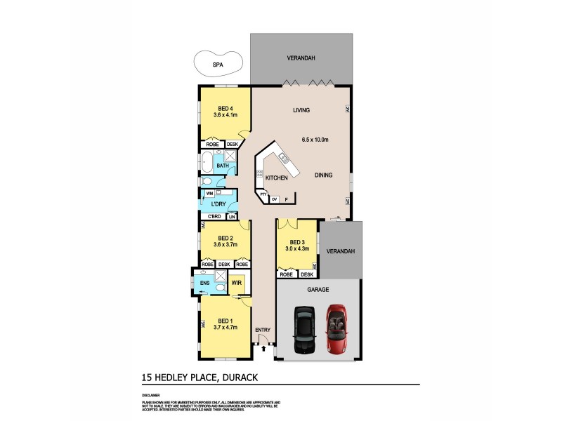 17 Hedley Place, Durack NT 0830 Floorplan