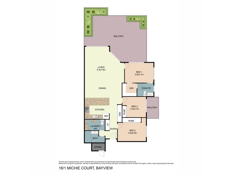 18/1 Michie Court, Bayview NT 0820 Floorplan