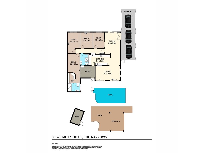 38 Wilmot Street, The Narrows NT 0820 Floorplan