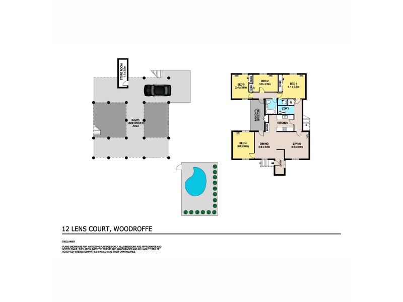 12 Lens Court, Woodroffe NT 0830 Floorplan