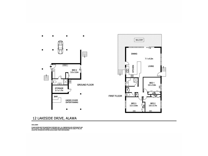 12 Lakeside Drive, Alawa NT 0810 Floorplan