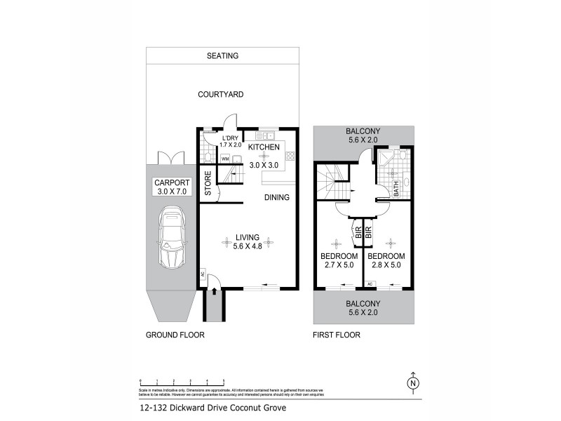 12/132 Dick Ward Drive, Coconut Grove NT 0810 Floorplan