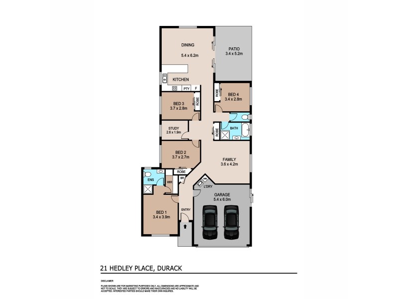 21 Hedley Place, Durack NT 0830 Floorplan
