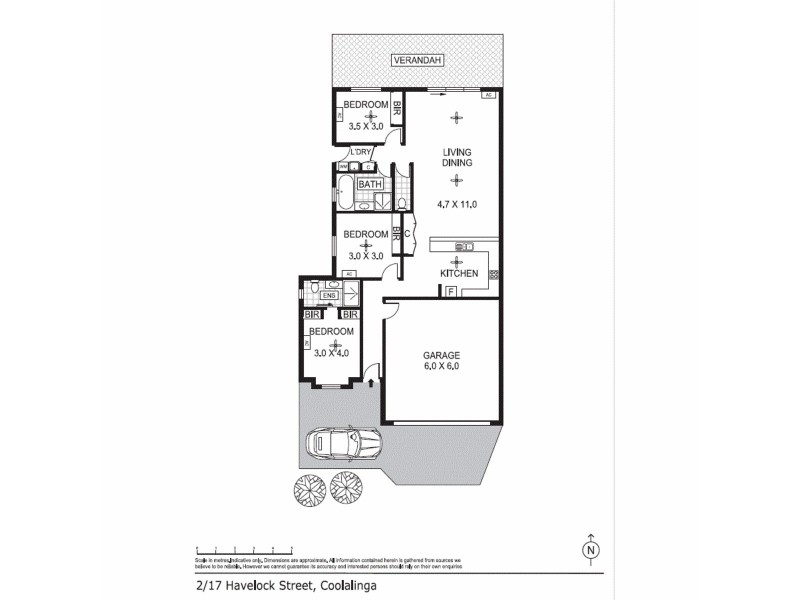 2/17 Havelock Court, Coolalinga NT 0835 Floorplan