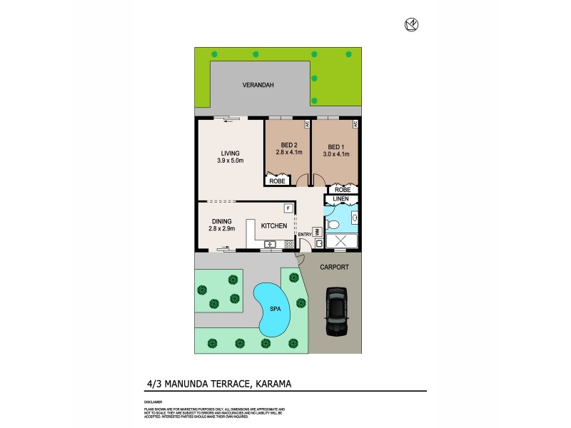 4/3 Manunda Terrace, Karama NT 0812 Floorplan