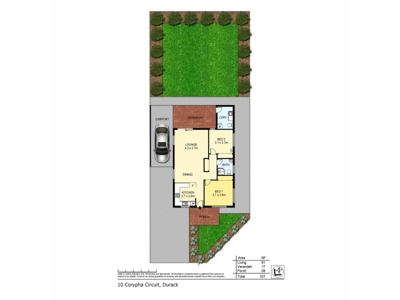 10 Corypha Circuit, Durack NT 0830 Floorplan