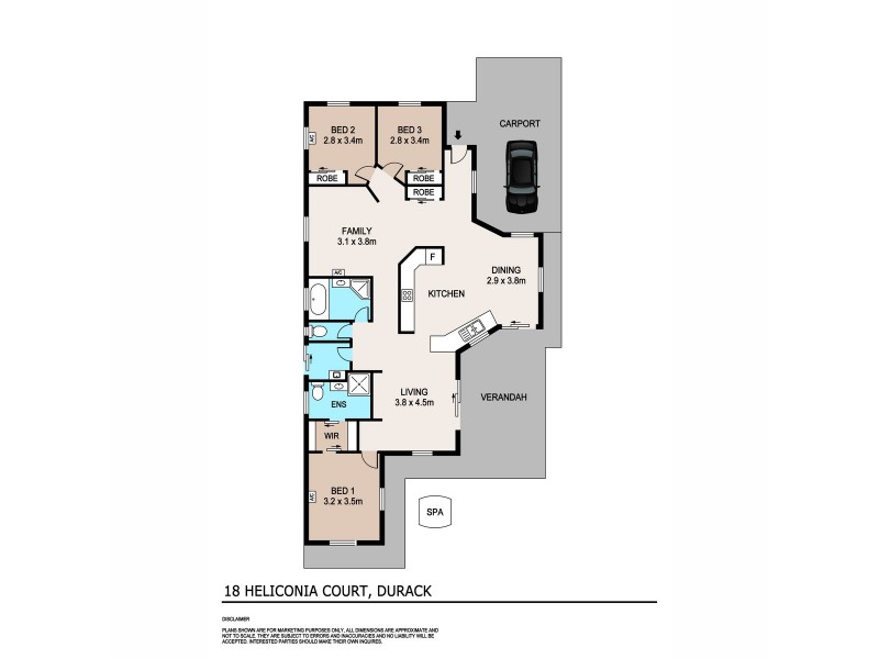 18 Heliconia Court, Durack NT 0830 Floorplan