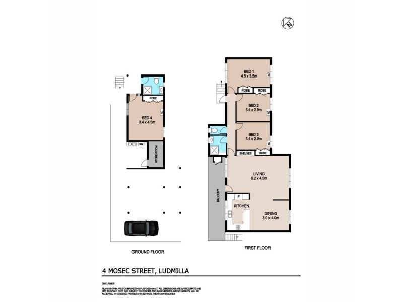 4 Mosec Street, Ludmilla NT 0820 Floorplan