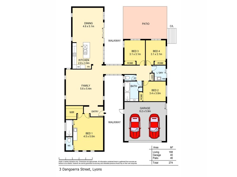 3 Dangoerra Street, Lyons NT 0810 Floorplan