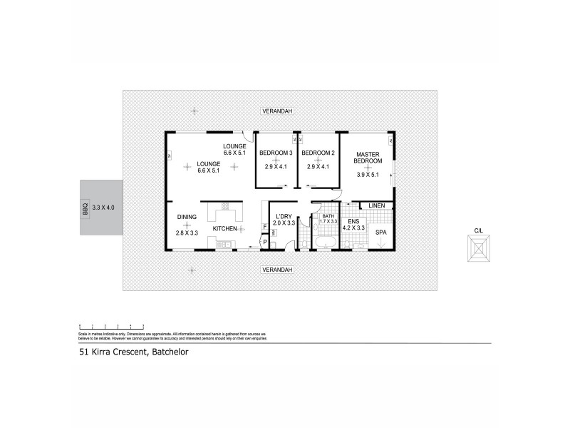 51 Kirra Crescent, Batchelor NT 0845 Floorplan