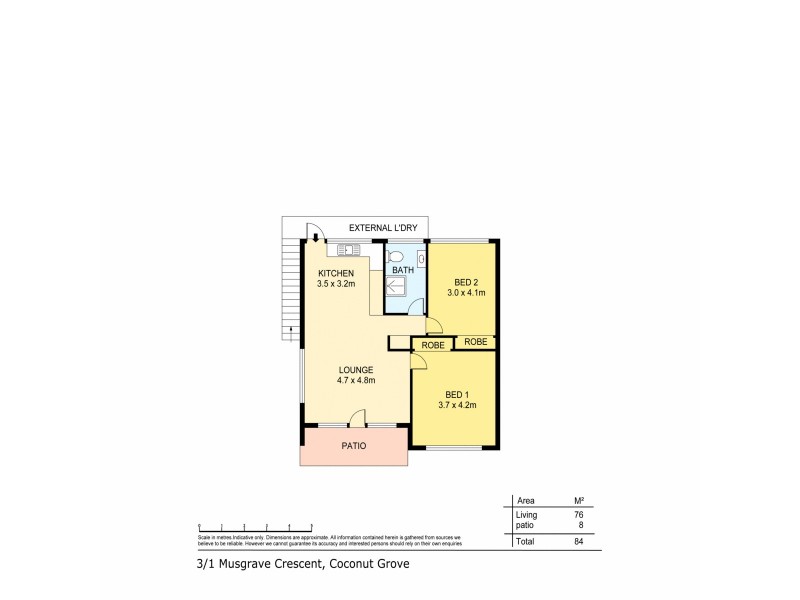 3/1 Musgrave Crescent, Coconut Grove NT 0810 Floorplan