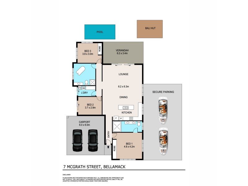 7 McGrath Street, Bellamack NT 0832 Floorplan