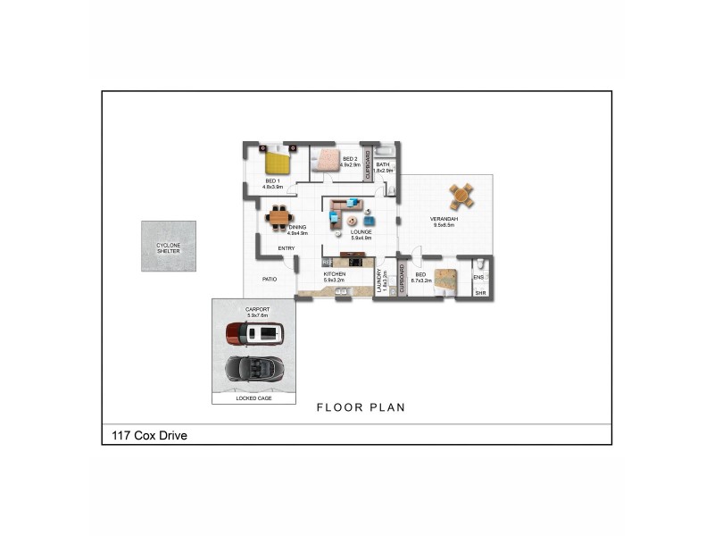 11 Cox Drive, Wagait Beach NT 0822 Floorplan