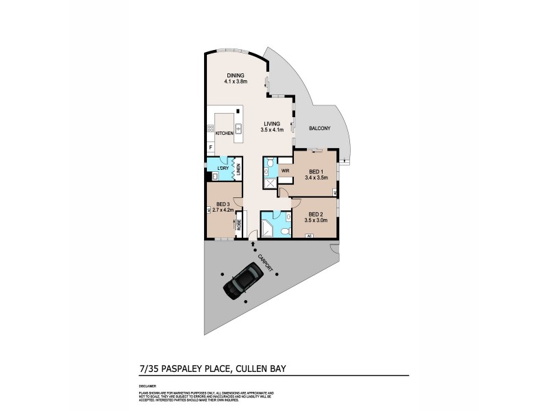 7/35 Paspaley Place, Larrakeyah NT 0820 Floorplan