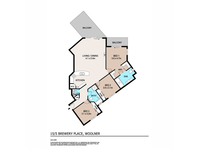 15/5 Brewery Place, Woolner NT 0820 Floorplan