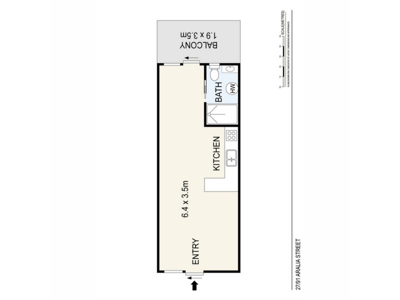 27/91 Aralia Street, Rapid Creek NT 0810 Floorplan
