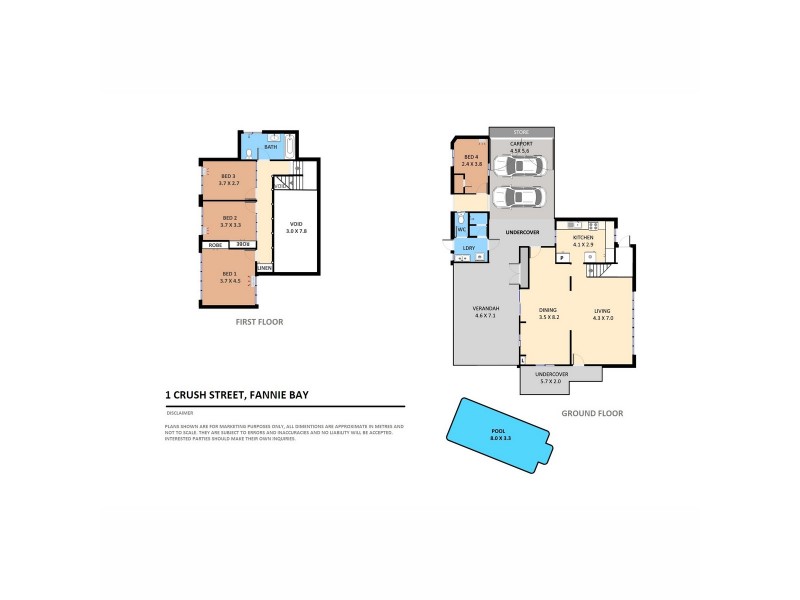 1 Crush Street, Fannie Bay NT 0820 Floorplan