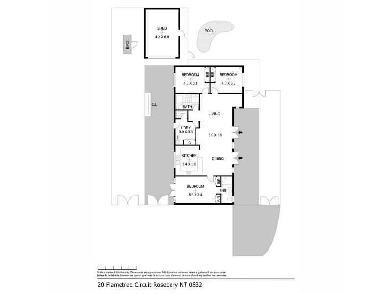 20 Flametree Circuit, Rosebery NT 0832 Floorplan